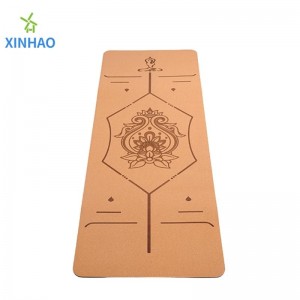 Amazon أفضل بيع Cork tpe Yoga Mat Wholesale ، 4mm/5mm/6mm/8mm tpe cork matnon-slip yoga